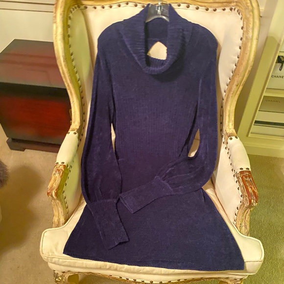 Free People velvet long sleeve turtleneck dress - Picture 10 of 13